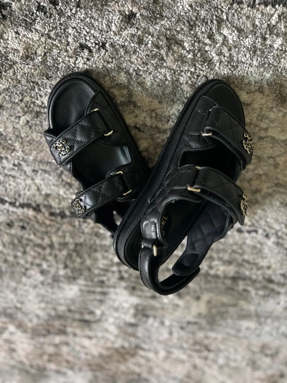 Black Chanel Sandals